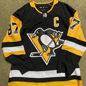 Adidas Sidney Crosby Pittsburgh Penguins Men's 54 XL Authentic Home Jersey